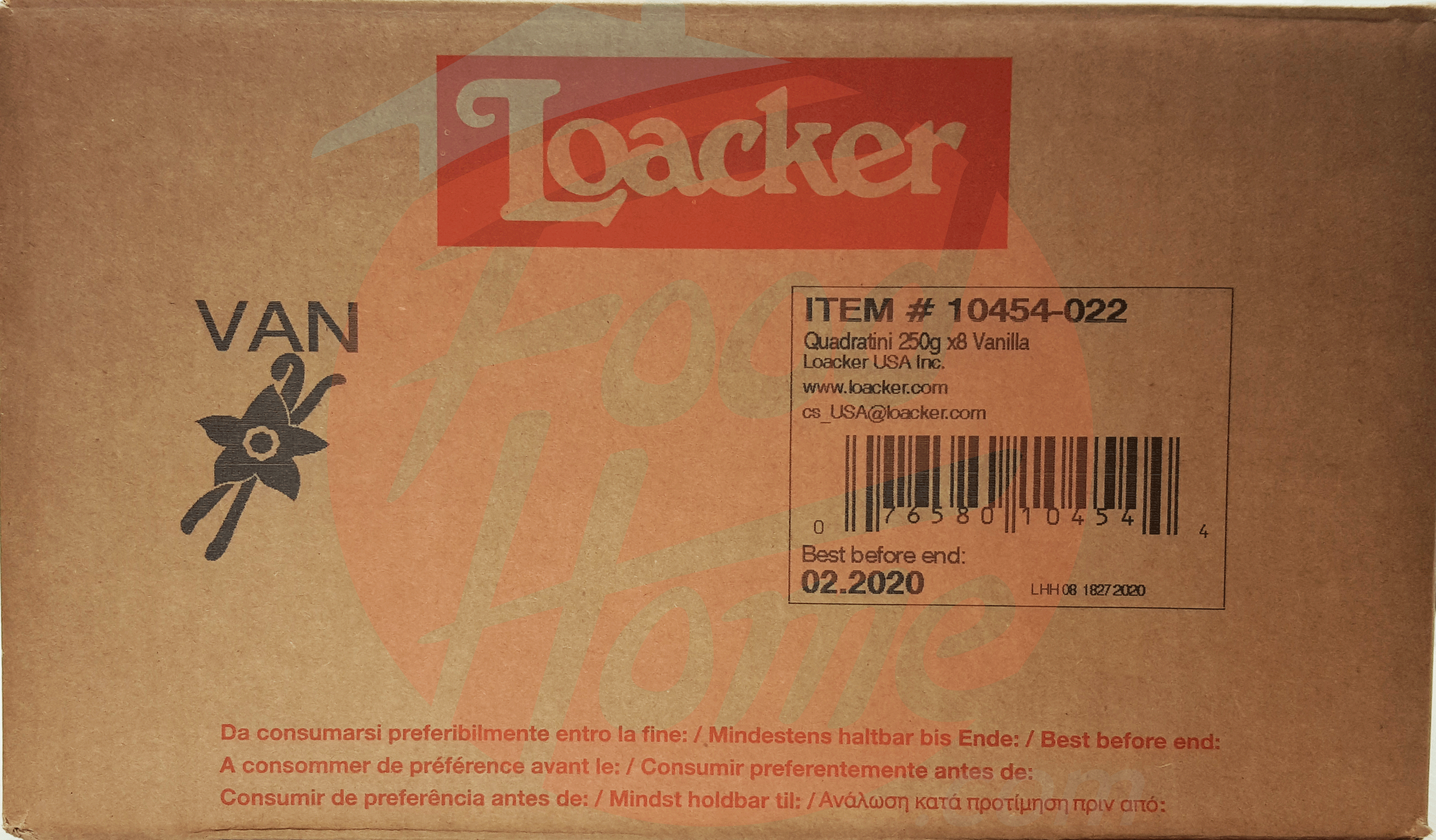 Loacker Quadratini vanilla bite size wafer cookies, 250-gram bags Full-Size Picture